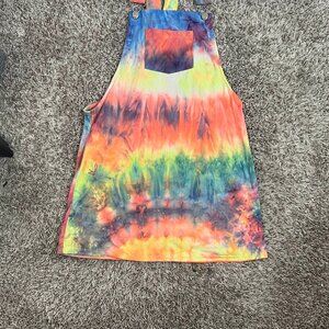Rainbow Overalls Dress